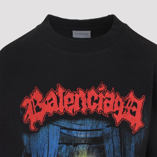 26SS 발렌시아가 반팔 티셔츠 850990 TUVD5 1000 BLACK - BALENCIAGA