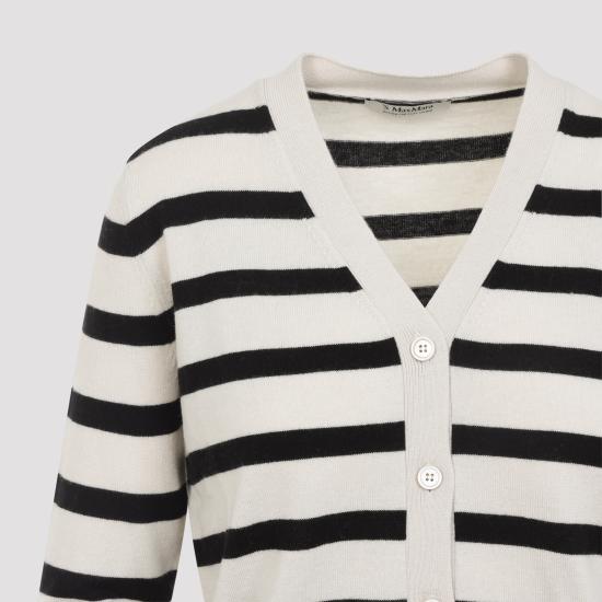 26SS 에스막스마라 가디건 2619341031600 017 RIGA PICCOLA ECRU NERO - 'S MAX MARA