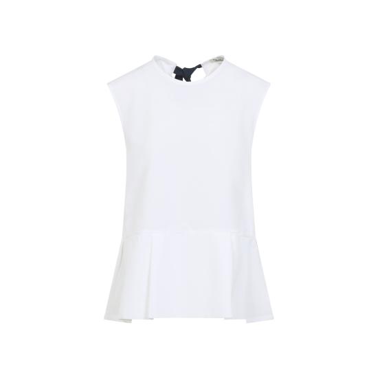 26SS 에스막스마라 민소매 티셔츠 2619161013600 060 BIANCO - 'S MAX MARA