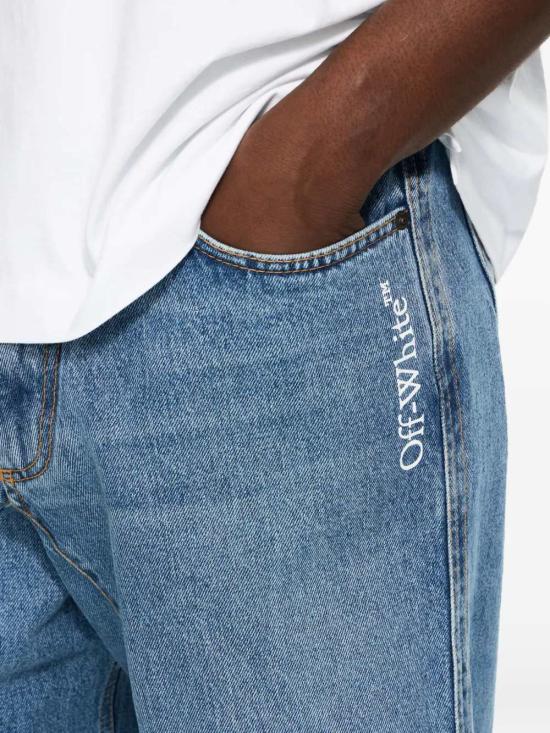 26SS 오프화이트 데님 팬츠 OMYA197S26DEN0014000 LIGHT BLUE - OFF WHITE