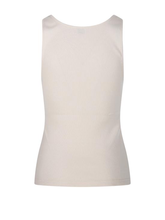 26SS 생로랑 민소매 티셔츠 823603 Y37EC 9469 NATUREL NOIR - SAINT LAURENT