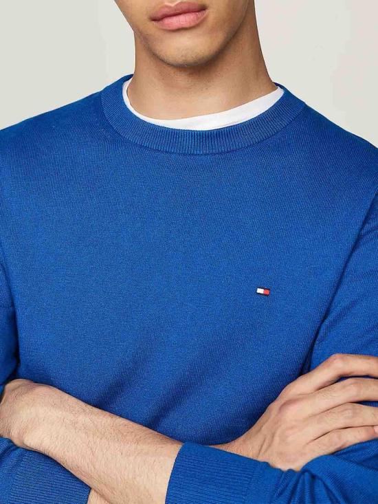  타미힐피거 긴팔 티셔츠 MW0MW28046C3D Light Blue - TOMMY HILFIGER