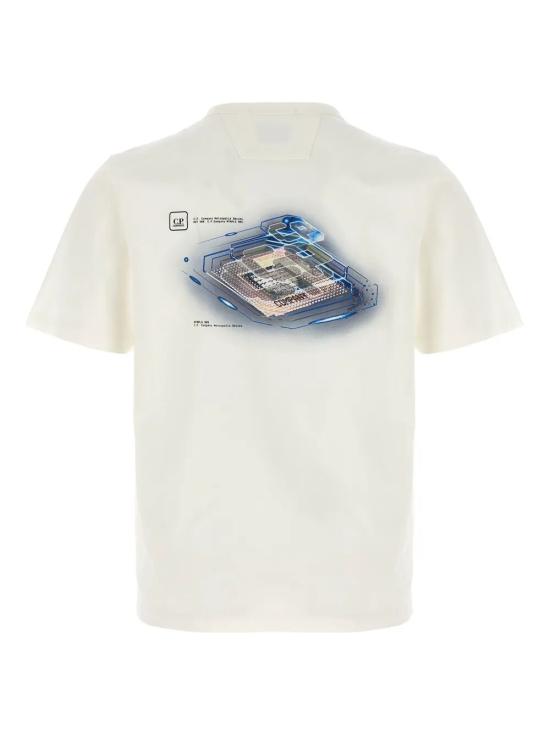 26SS 씨피 컴퍼니 반팔 티셔츠 20CLTS049A006370W 103 GAUZE WHITE - C.P. COMPANY