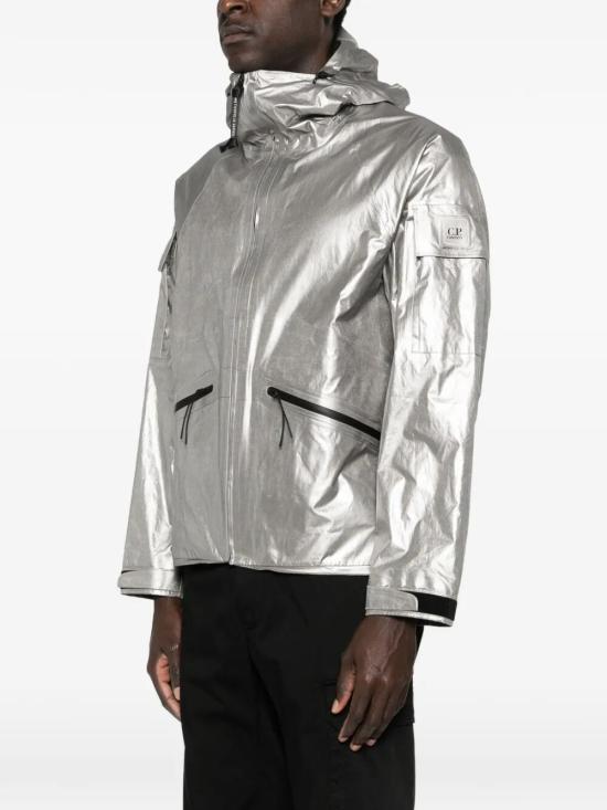 26SS 씨피 컴퍼니 메트로폴리스 시리즈 나노 티타늄 후디드 재킷 20CLOW052A110550A 050 SILVER - C.P. COMPANY