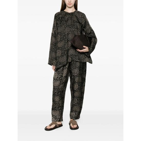 26SS 우마 왕 테이퍼드 팬츠 UP3006 UW092 BLACK BROWN - UMA WANG