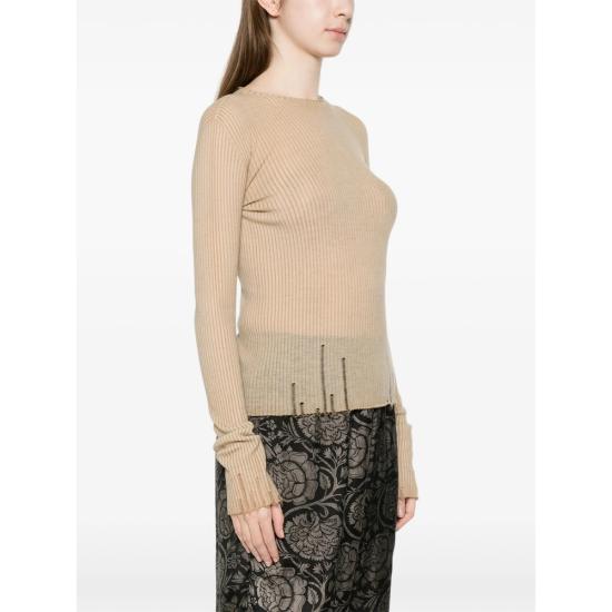 26SS 우마 왕 긴팔 티셔츠 UK7114 UW200 NEUTRALS - UMA WANG