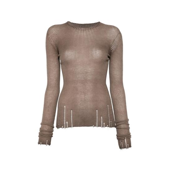 26SS 우마 왕 긴팔 티셔츠 UK7114 UW600 BROWN