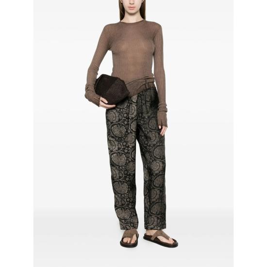 26SS 우마 왕 긴팔 티셔츠 UK7114 UW600 BROWN - UMA WANG