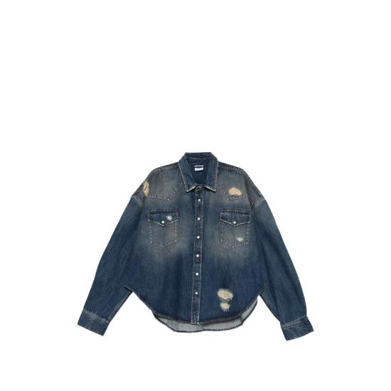 26SS 베트멍 데님 셔츠 ME76DS071D WOBLU BLUE