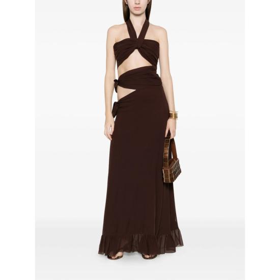 26SS 라쿠엘 디니즈 롱 원피스 5L03158 NUS0021 00870 BROWN - RAQUEL DINIZ