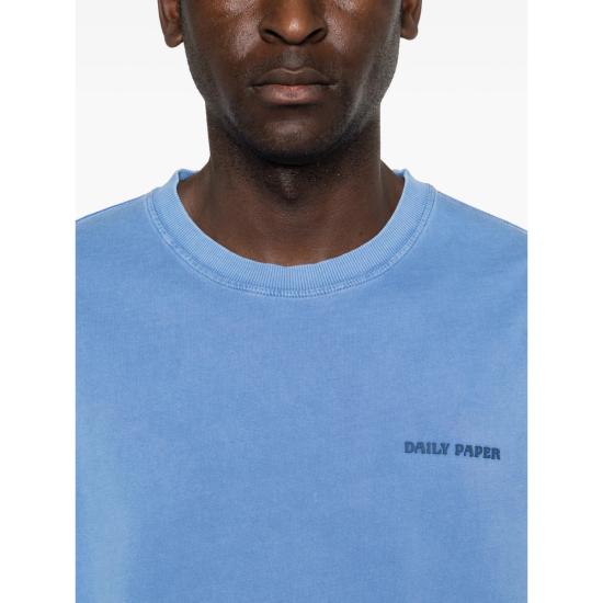 26SS 데일리 페이퍼 반팔 티셔츠 2610061 DIAS WASHE NAVY BLUE - DAILY PAPER