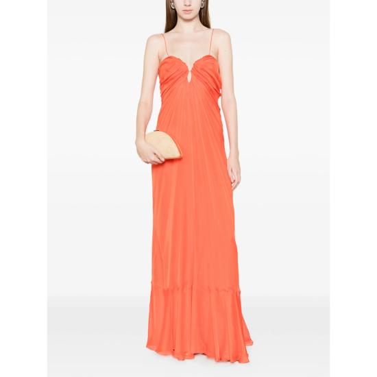 26SS 라쿠엘 디니즈 롱 원피스 5L03102 NUS0019 00280 ORANGE - RAQUEL DINIZ