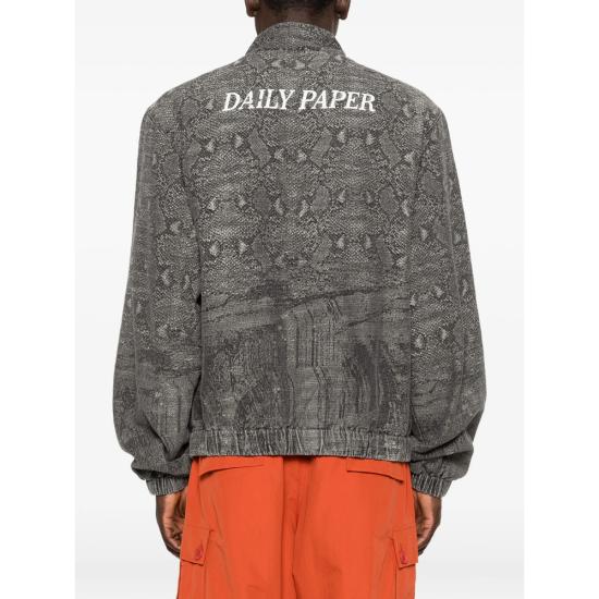 26SS 데일리 페이퍼 데님 자켓 2610002 DENIM SNAK DENIM GREY BLACK - DAILY PAPER