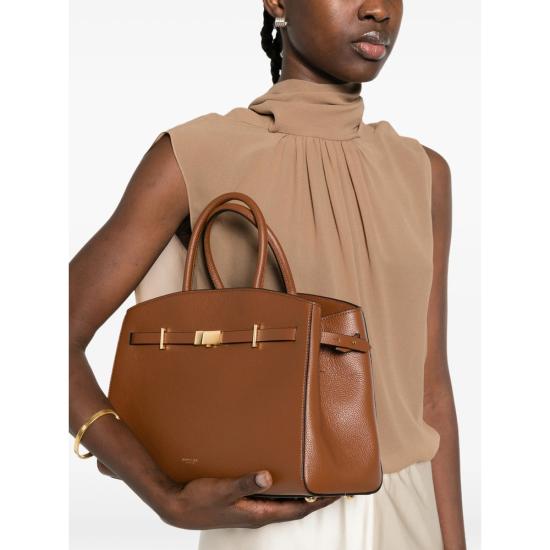 26SS 드멜리어 The Midi Hudson 미디 허드슨 토트백 D111 MIDI HUDSO TAN BROWN - DEMELLIER