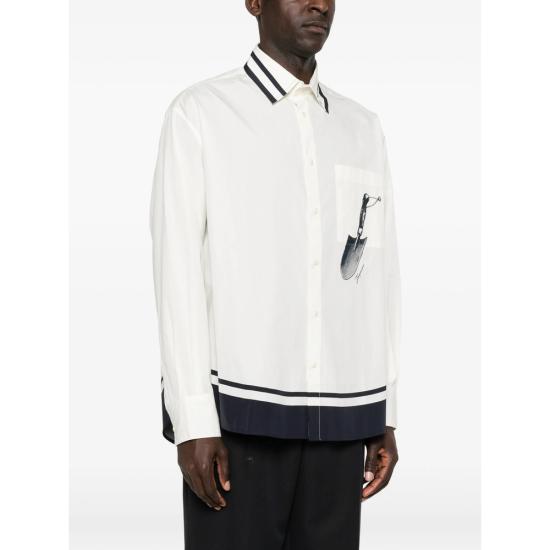 26SS 자크뮈스 긴팔 셔츠 SHM00605 AW00691 3GR WHITE - JACQUEMUS