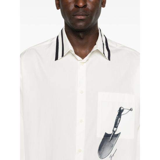 26SS 자크뮈스 긴팔 셔츠 SHM00605 AW00691 3GR WHITE - JACQUEMUS