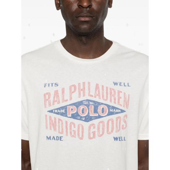 26SS 랄프 로렌 반팔 티셔츠 710B13524001 NEVIS NEUTRALS - RALPH LAUREN