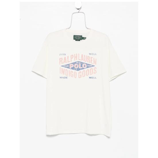 26SS 랄프 로렌 반팔 티셔츠 710B13524001 NEVIS NEUTRALS