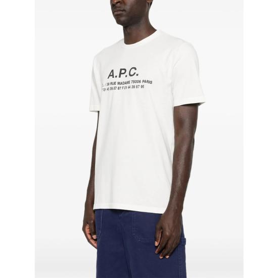 26SS 아페쎄 반팔 티셔츠 COHBS H26570 AAC WHITE - A.P.C.