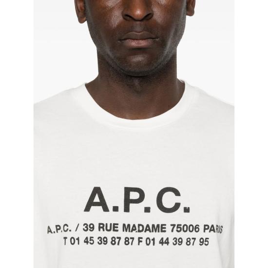 26SS 아페쎄 반팔 티셔츠 COHBS H26570 AAC WHITE - A.P.C.