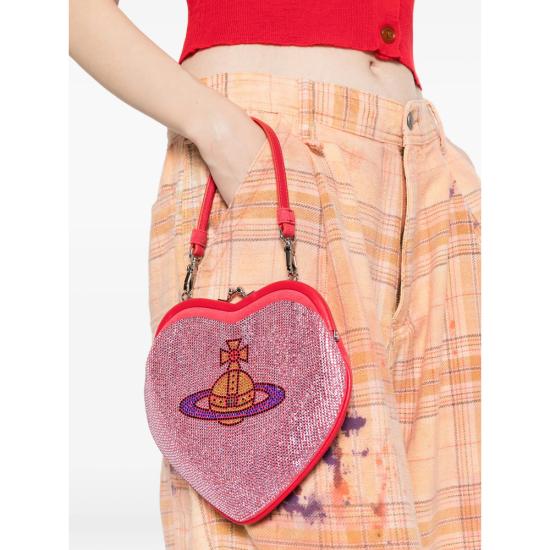 26SS 비비안웨스트우드 토트백 4B010013W C007J G101 RED PINK - VIVIENNE WESTWOOD