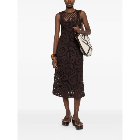 26SS 핑코 미디 원피스 106361 A354 M05 BROWN - PINKO