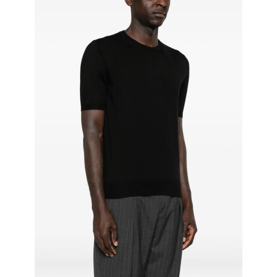 26SS 페델리 반팔 티셔츠 MU0L5718 9 BLACK - FEDELI