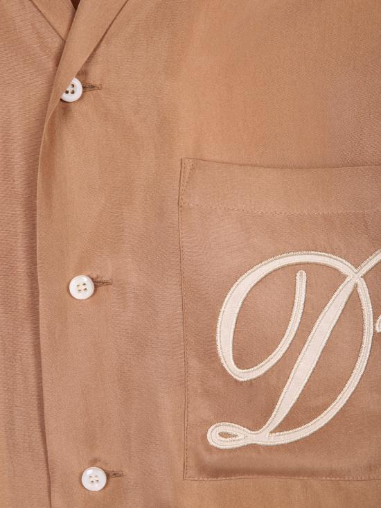 26SS 디스퀘어드2 반팔 셔츠 S74DM0976 S47223 131 Brown - DSQUARED2