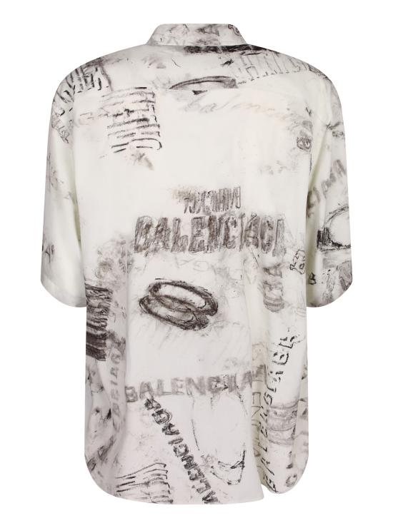 26SS 발렌시아가 반팔 셔츠 852334 TTL78 1240 Grey - BALENCIAGA