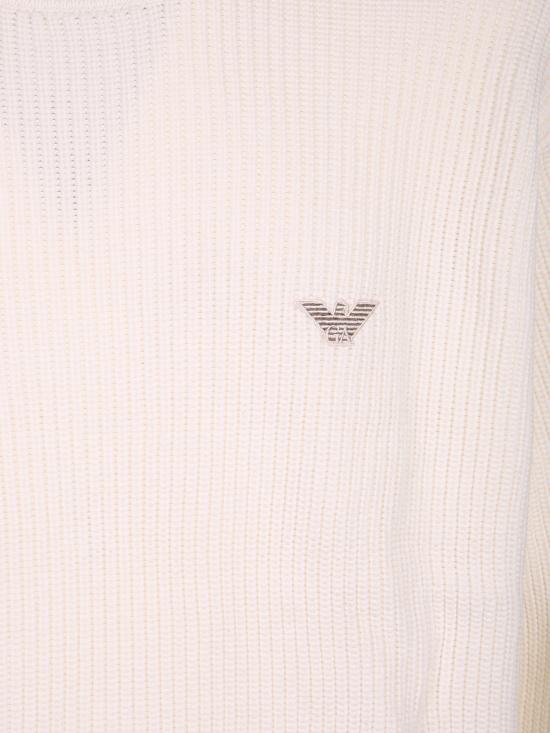 26SS 엠포리오 아르마니 스웨터 EM004615 AF24418 U0003 White - EMPORIO ARMANI