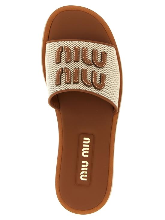 26SS 미우미우 샌들 5XX644F005Q1DF062F Brown - MIU MIU