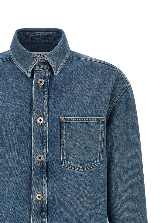 26SS 로에베 긴팔 셔츠 H526Y1DW275475 Blue - LOEWE