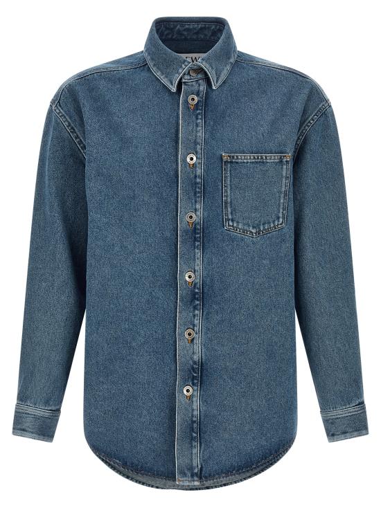 26SS 로에베 긴팔 셔츠 H526Y1DW275475 Blue