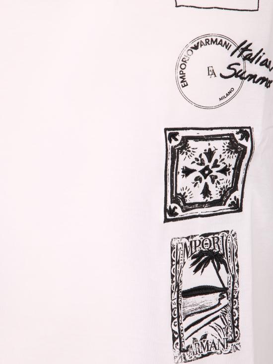 26SS 엠포리오 아르마니 반팔 티셔츠 EM004994 AF24470 U0003 White - EMPORIO ARMANI