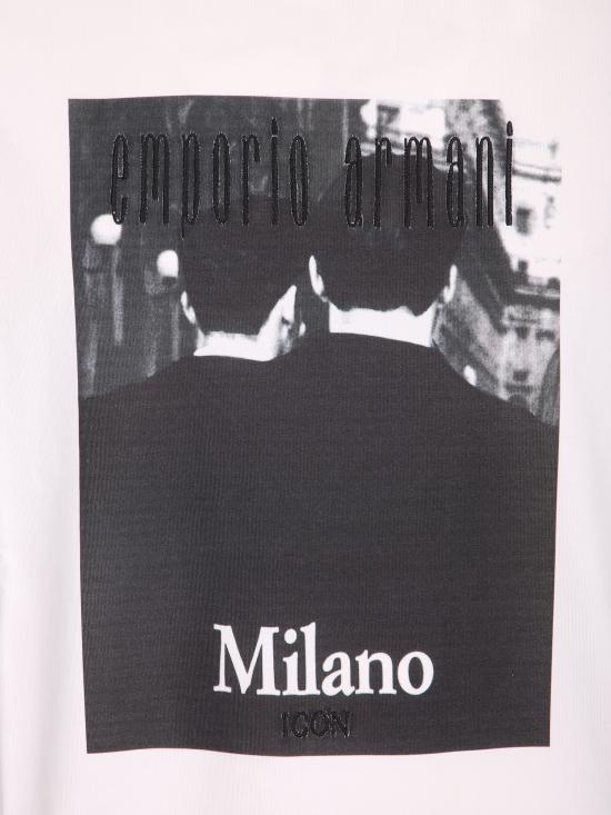 26SS 엠포리오 아르마니 반팔 티셔츠 EM004751 AF23082 F0041 White - EMPORIO ARMANI