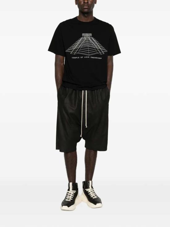 26SS 릭 오웬스 반팔 티셔츠 RR01F2232JAEP16 911 BLACK MILK - RICK OWENS