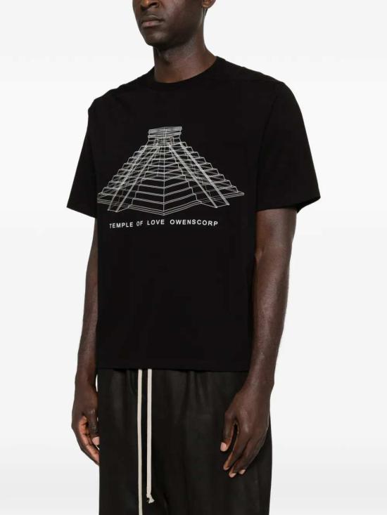 26SS 릭 오웬스 반팔 티셔츠 RR01F2232JAEP16 911 BLACK MILK - RICK OWENS