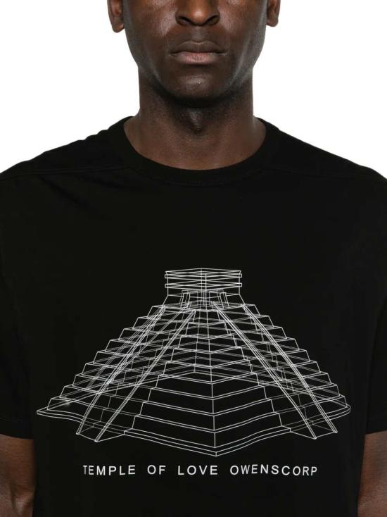 26SS 릭 오웬스 반팔 티셔츠 RR01F2232JAEP16 911 BLACK MILK - RICK OWENS