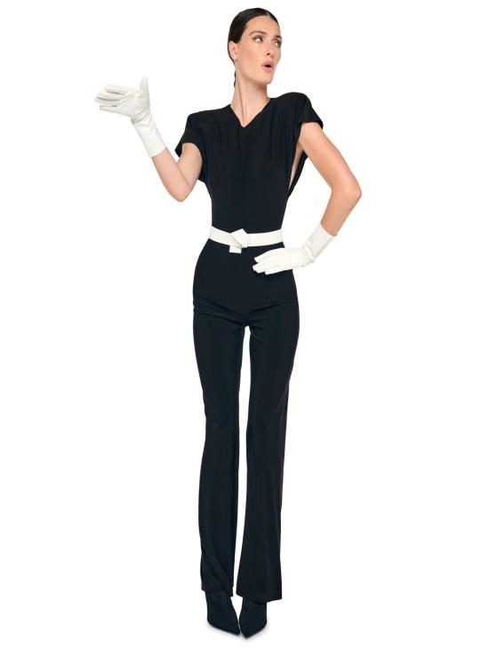 26SS 노마카말리 점프수트 KK126JPLT46001cap sleeve shoulder pad jumpsuit - NORMA KAMALI