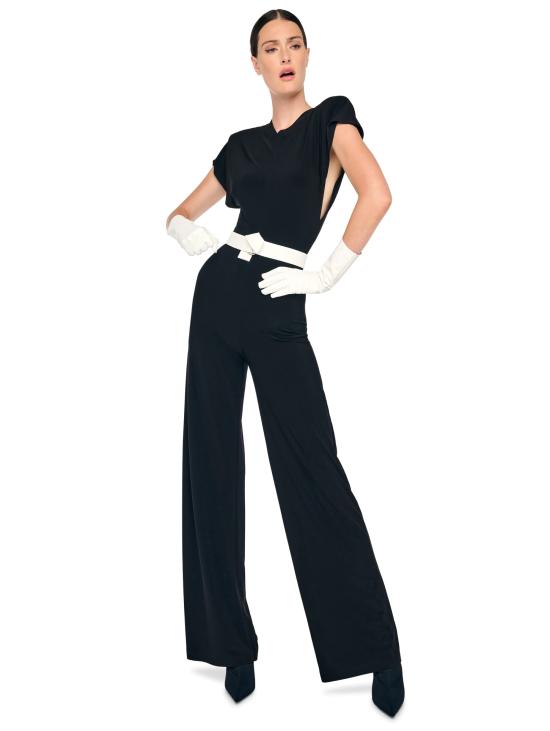 26SS 노마카말리 점프수트 KK126JPLT46001cap sleeve shoulder pad jumpsuit - NORMA KAMALI