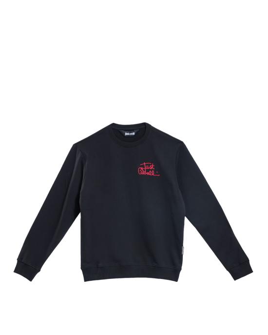 25FW 저스트까발리 긴팔 티셔츠 79OAIT14 CF500 899 NERO