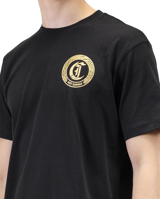 25FW 저스트까발리 반팔 티셔츠 79OAHT11 CJ500 899 NERO - JUST CAVALLI