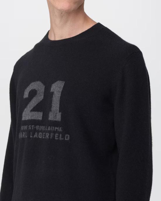 25FW 칼라거펠트 스웨터 655029 554306 990 NERO - KARL LAGERFELD