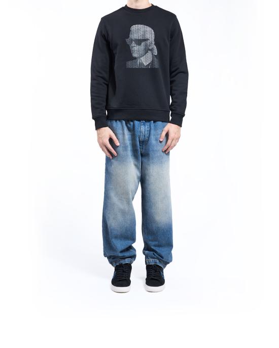 25FW 칼라거펠트 긴팔 티셔츠 705031 554906 990 NERO - KARL LAGERFELD