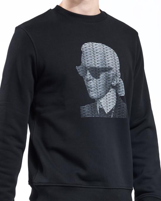 25FW 칼라거펠트 긴팔 티셔츠 705031 554906 990 NERO - KARL LAGERFELD