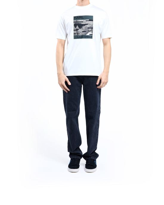 25FW 칼라거펠트 반팔 티셔츠 755131 554225 80 CREMA - KARL LAGERFELD