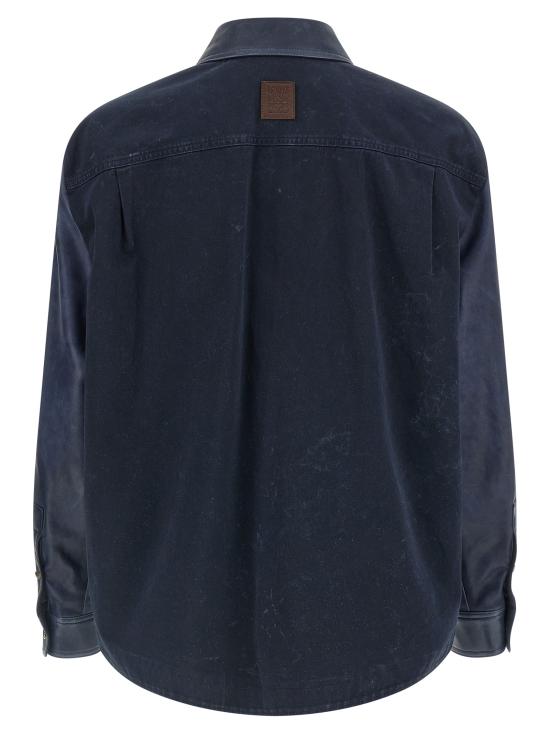 26SS 로에베 가죽 자켓 H526Y31L535110 Blue - LOEWE