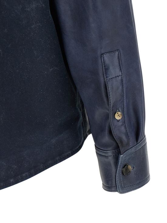 26SS 로에베 가죽 자켓 H526Y31L535110 Blue - LOEWE