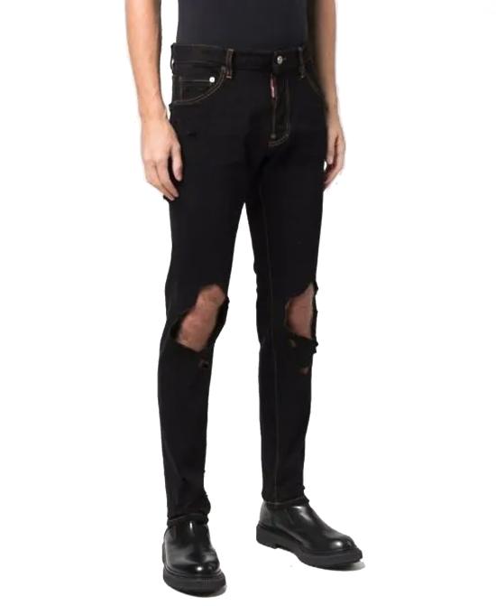 Seizoenloos 디스퀘어드2 데님 팬츠 S71LB1067S30733900S71LB1067S30733900BLACKBLACK - DSQUARED2