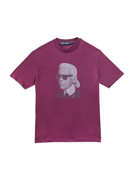 25FW 칼라거펠트 반팔 티셔츠 755144 554225 380 BORDEAUX